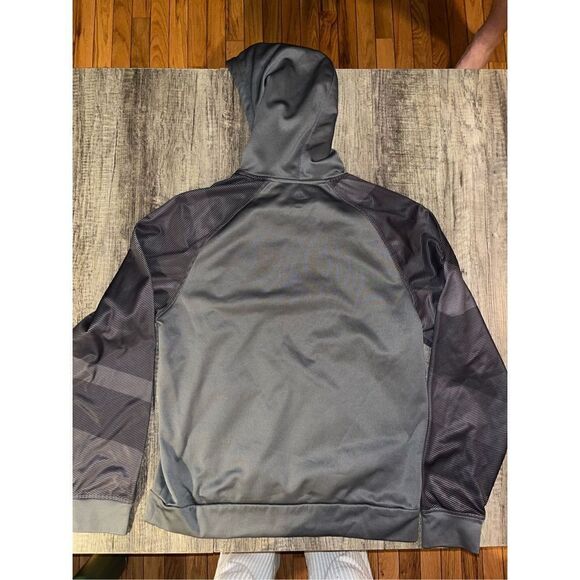 Women’s New England Patriots Hoodie Gray NFL Majestic Medium - Picture 3 of 3